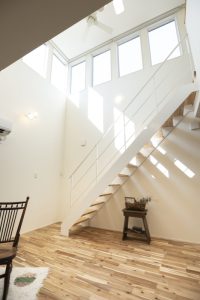 光がふりそそぐ家