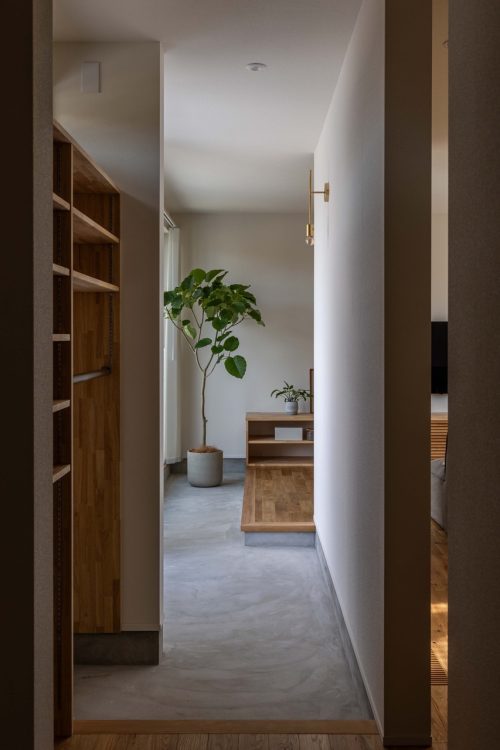 機能的な土間玄関