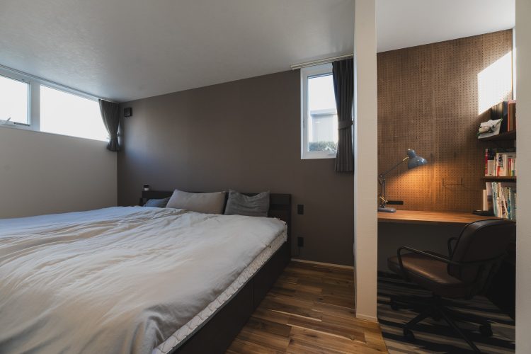 書斎がある寝室
