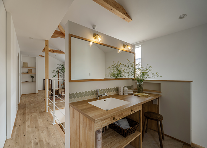 ナチュラルな洗面